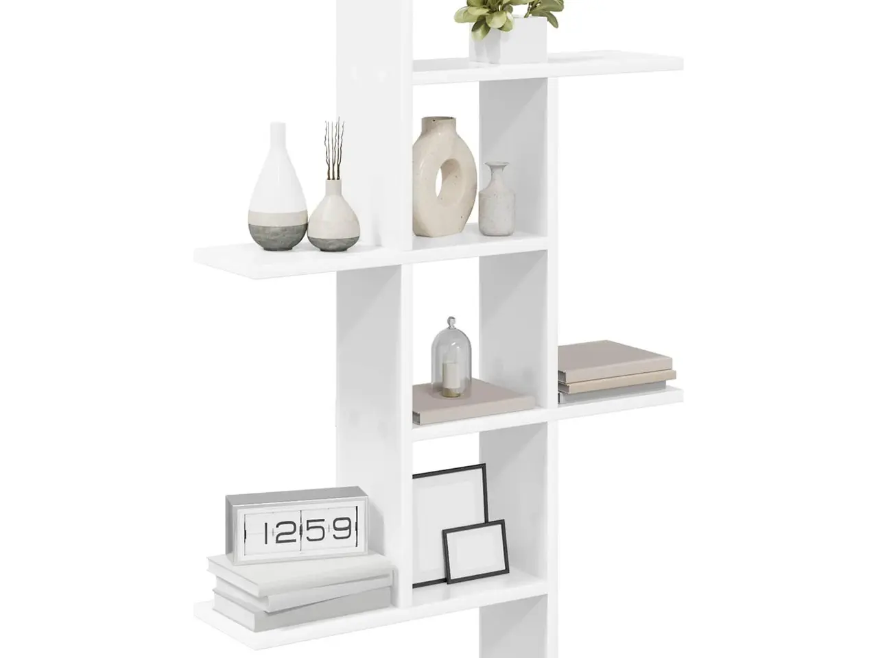 Billede 3 - Væghylde hvid 61 x 15 x 102 cm i konstrueret træ