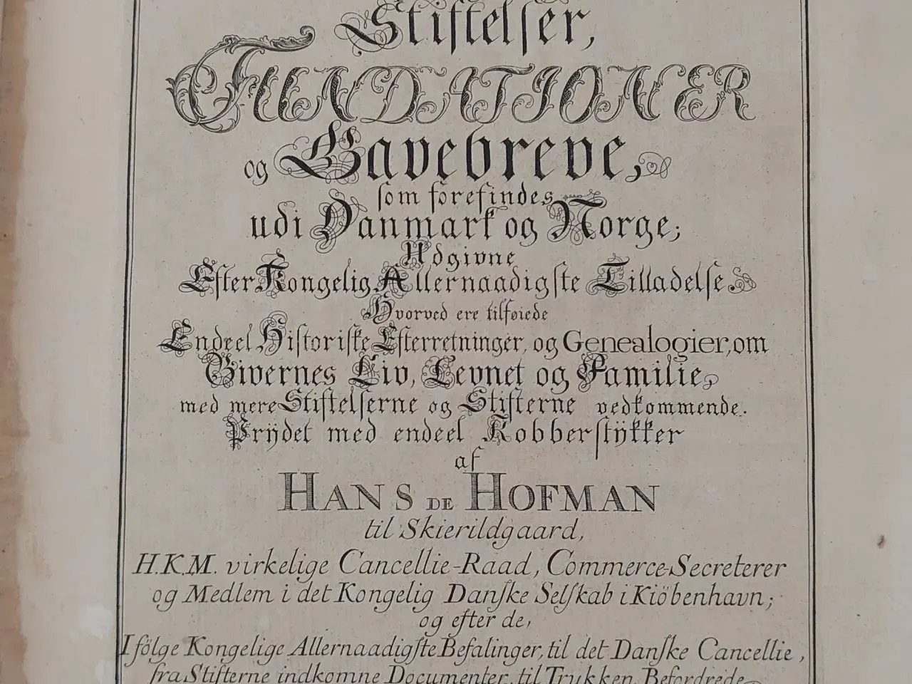 Billede 2 - Hans de Hofman: Tom ll.  Hellæder. Udgivet 1756
