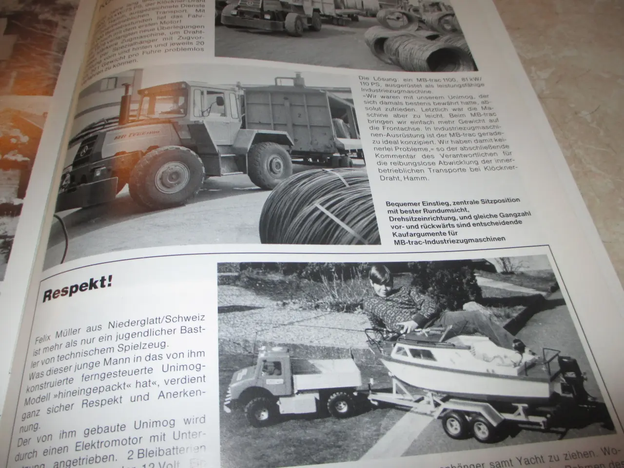 Billede 7 - Mercedes Unimog+ MB trac brochure