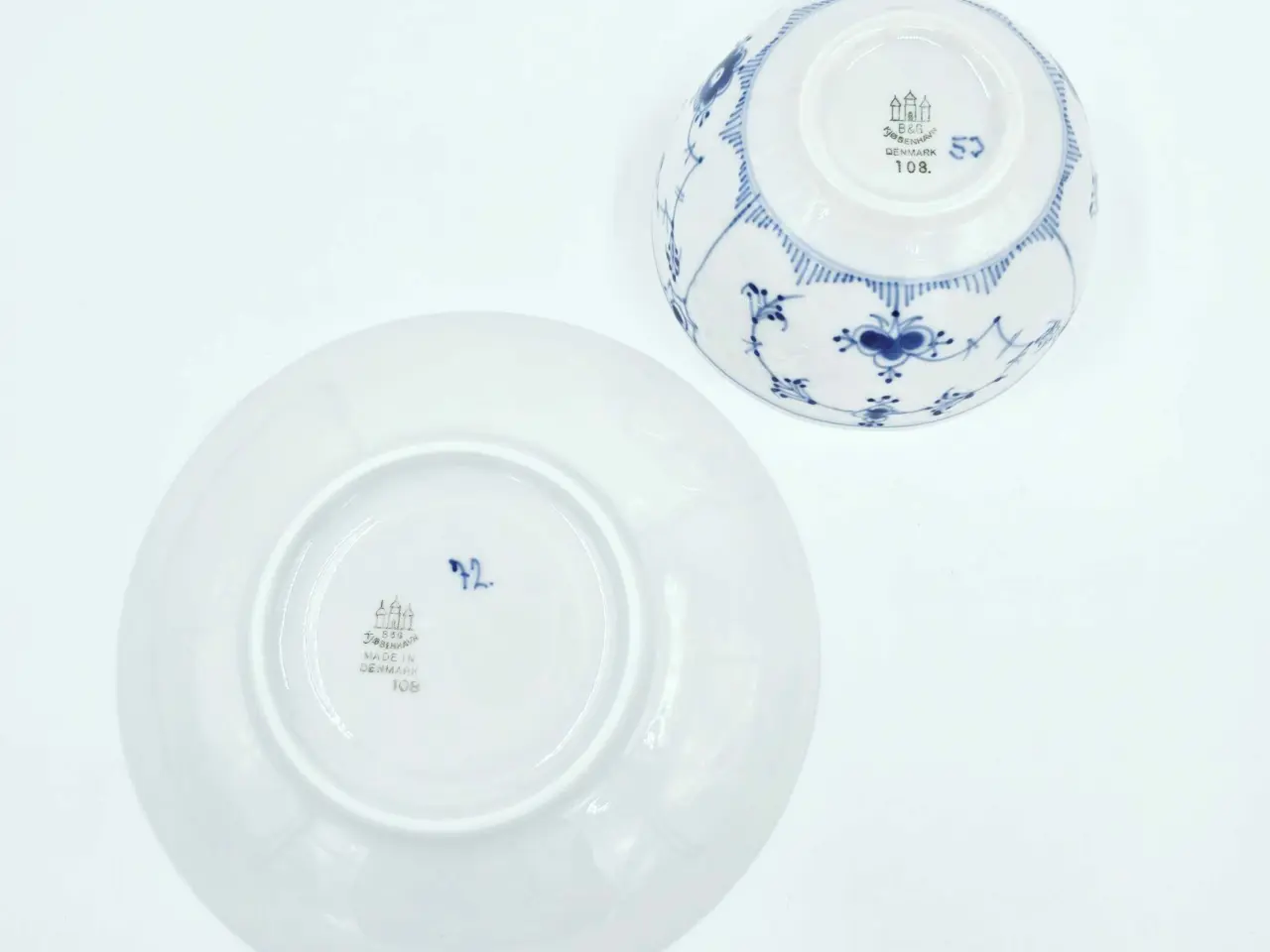 Billede 11 - Blåmalet tekop B&G Musselmalet Porcelæn 