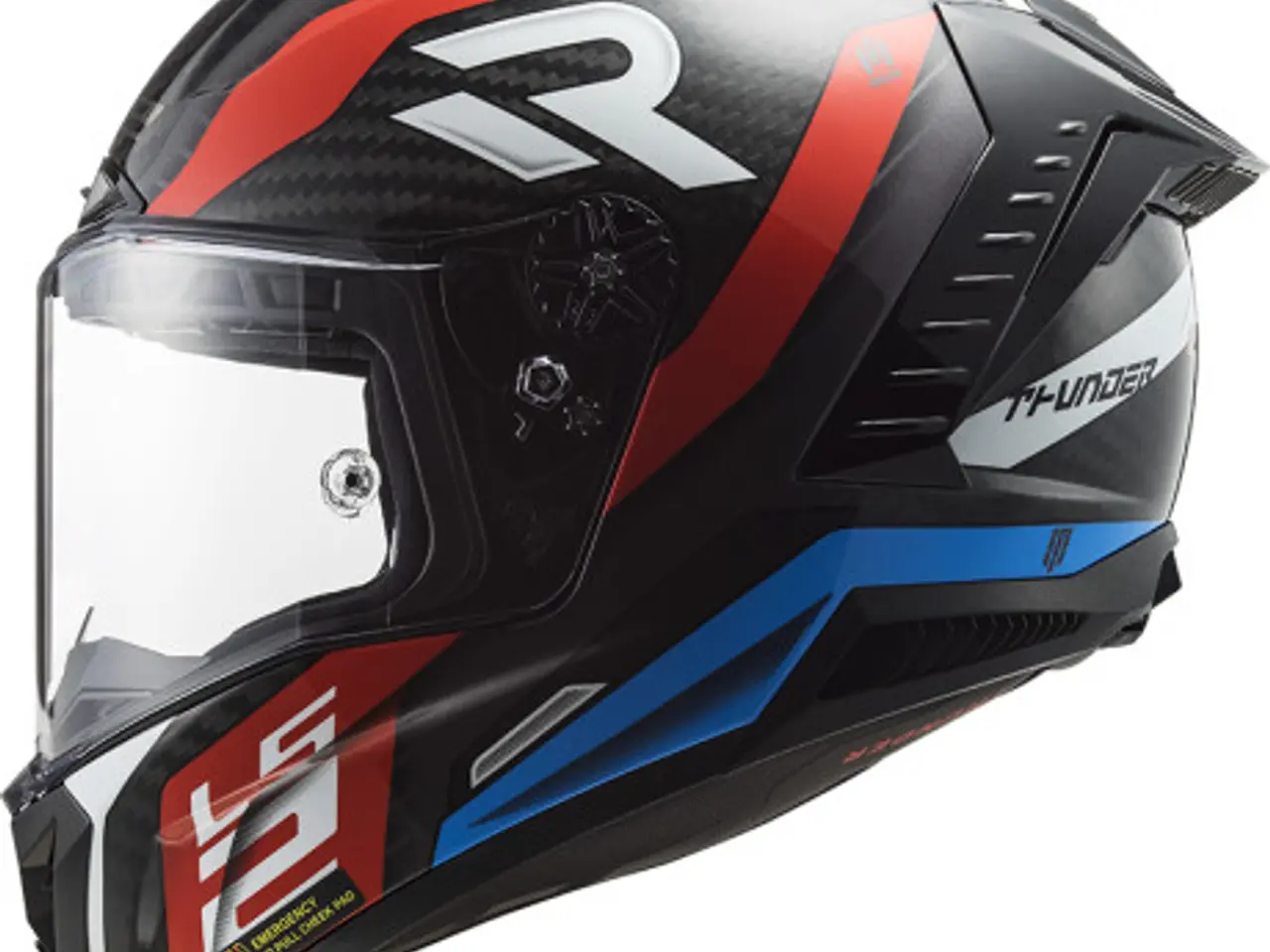 Billede 3 - LS2 Thunder Carbon Supra Red Blue - FØR 4.199