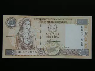 Cypern 1 Pound 2004 P60d Unc.