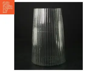 Glasvase (str. H. 20 cm. ø. 12,5 cm)