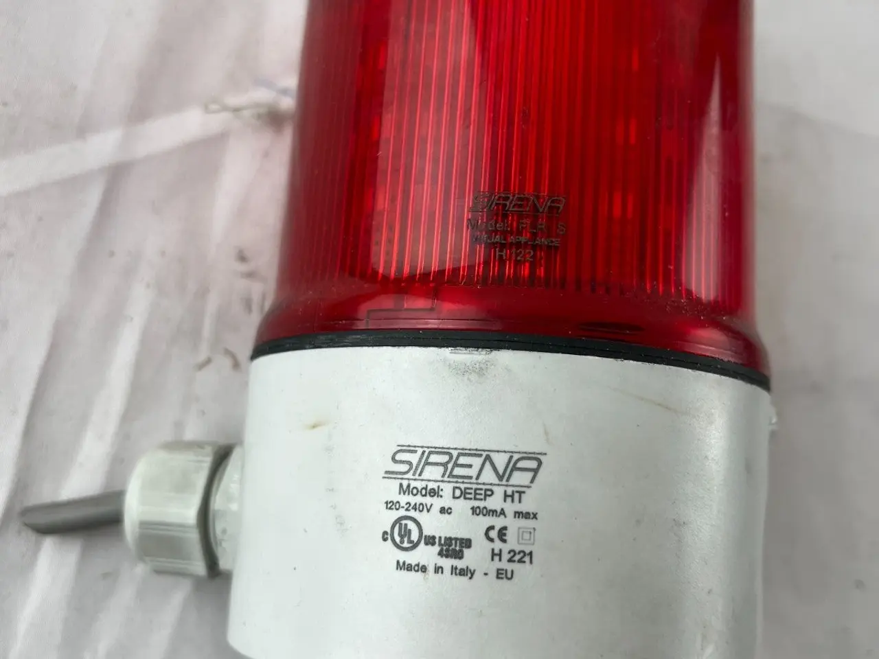 Billede 3 - SIRENA DEEP HT Beacon Light Red 120-240V AC UL CE
