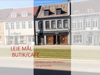 Attraktiv Cafe / Butikslokale centralt i Odense Albanigade til LEJE