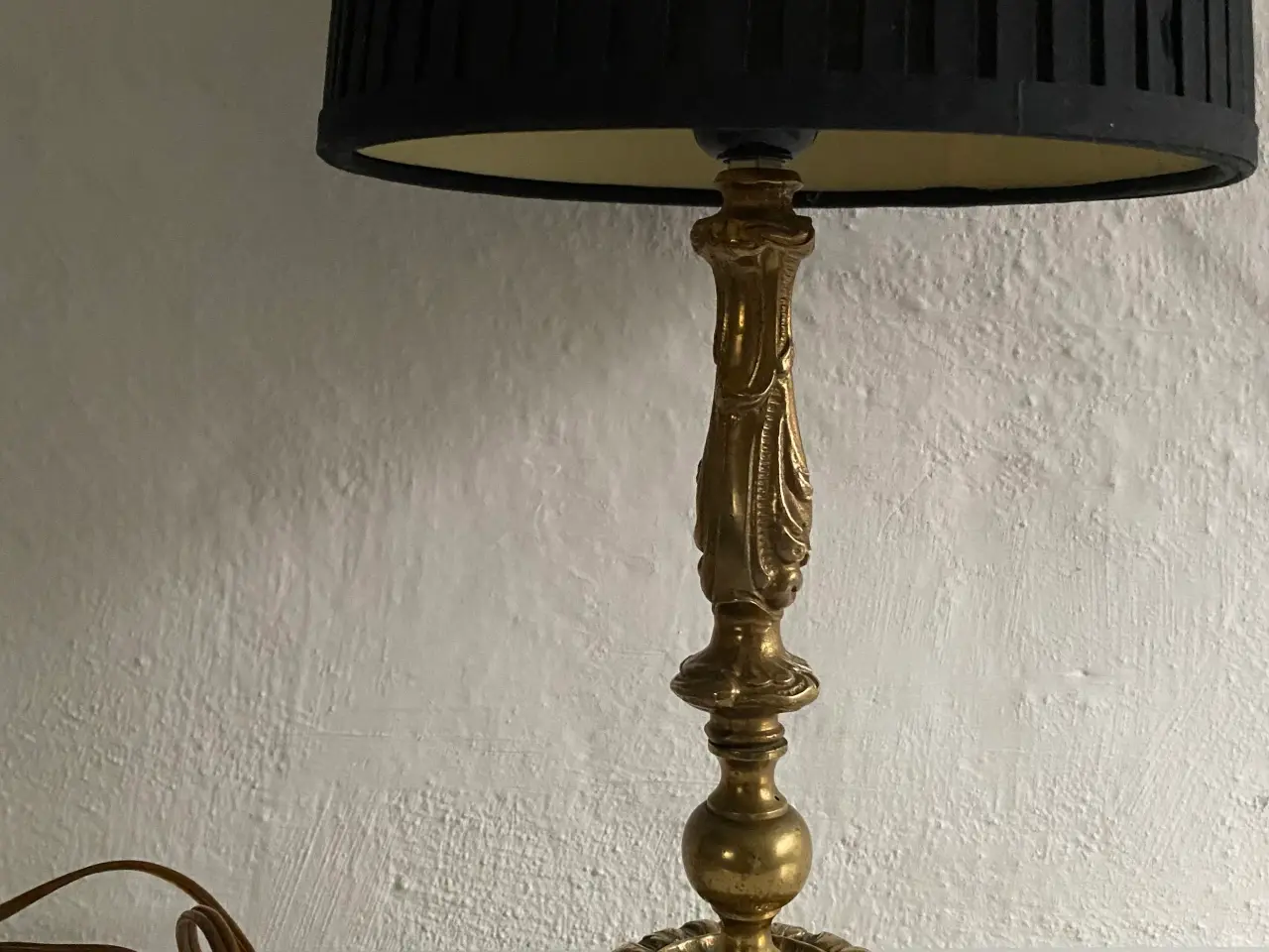 Billede 5 - Antik messing bordlampe
