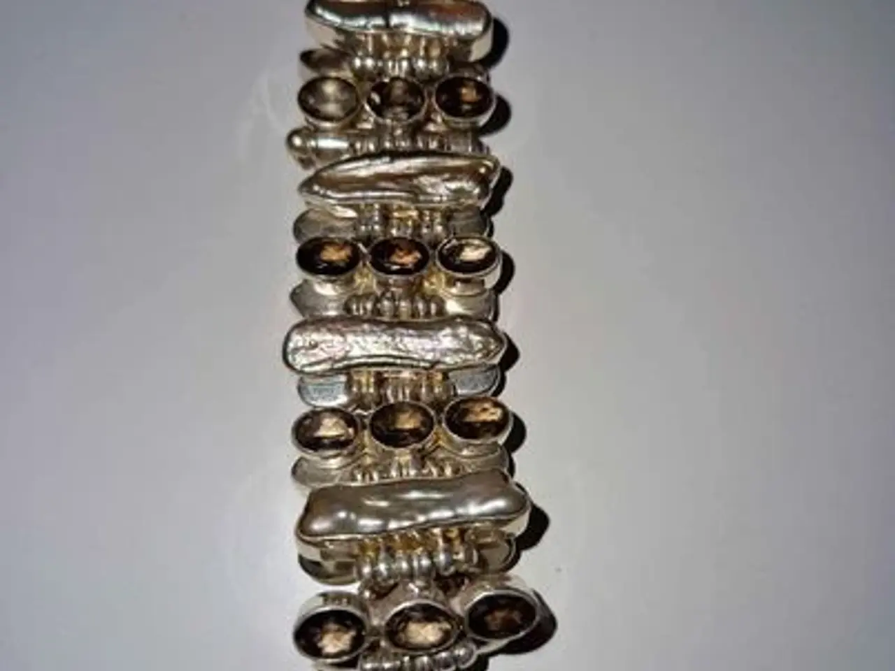 Billede 1 - Armbånd Rabinovich røgkvarts og perler