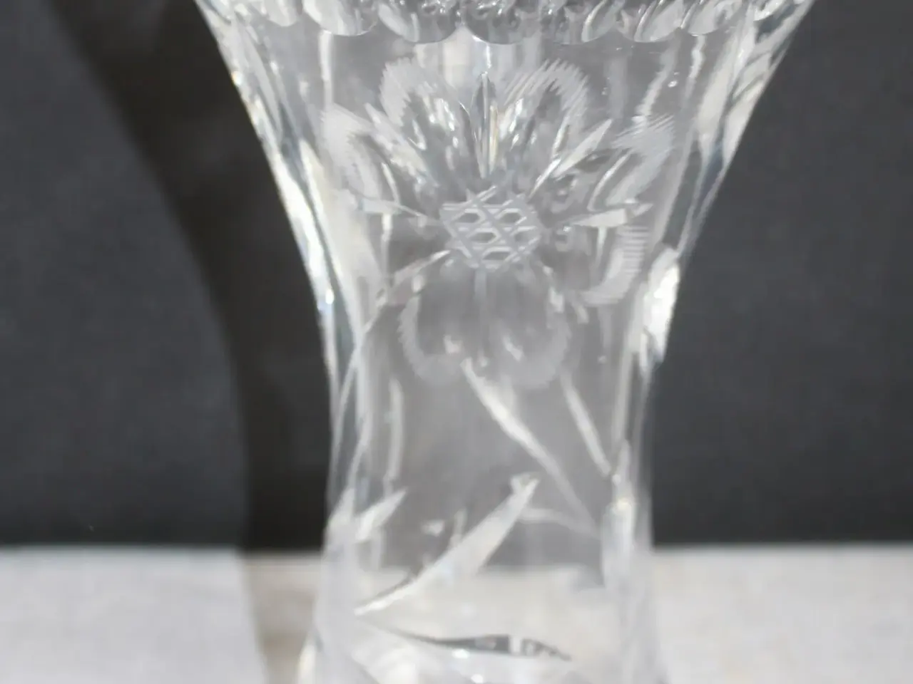 Billede 2 - Vase, slebet Krystal 