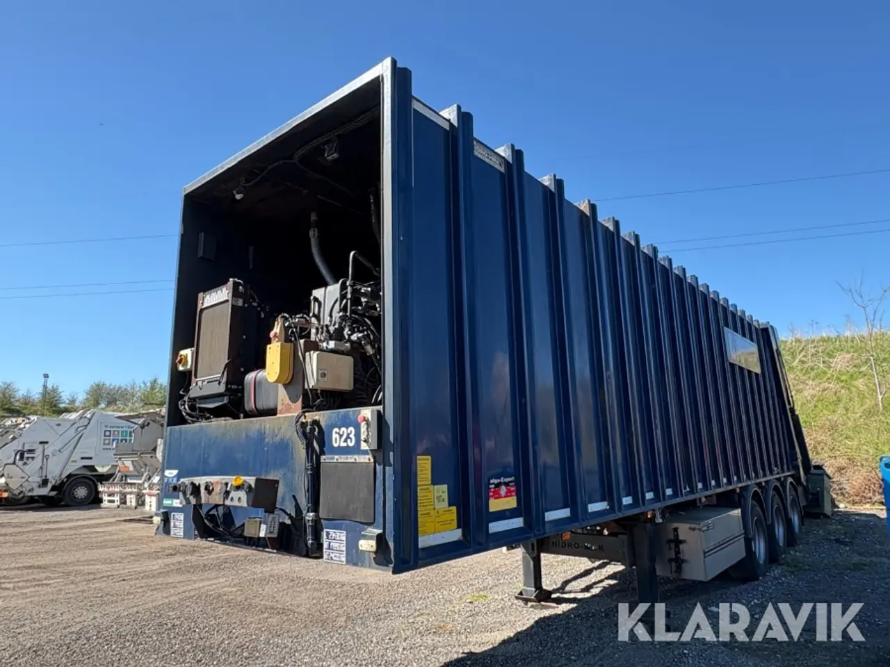 Billede 1 - Trailer Yalcin Platform Semi trail med komprimator