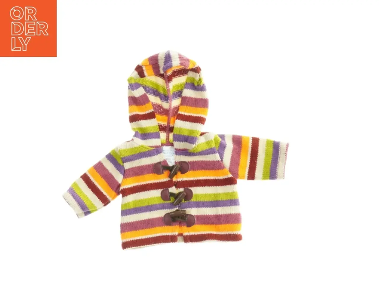 Billede 1 - Stribet bamse hoodie fra Build a Bear