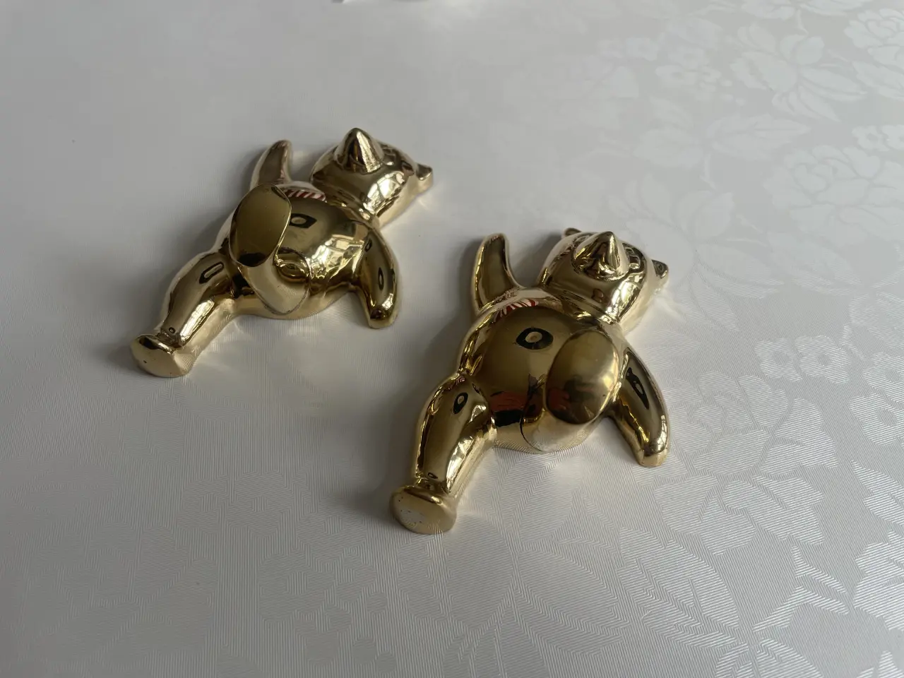 Billede 3 - Store smukke messing bamse knager 