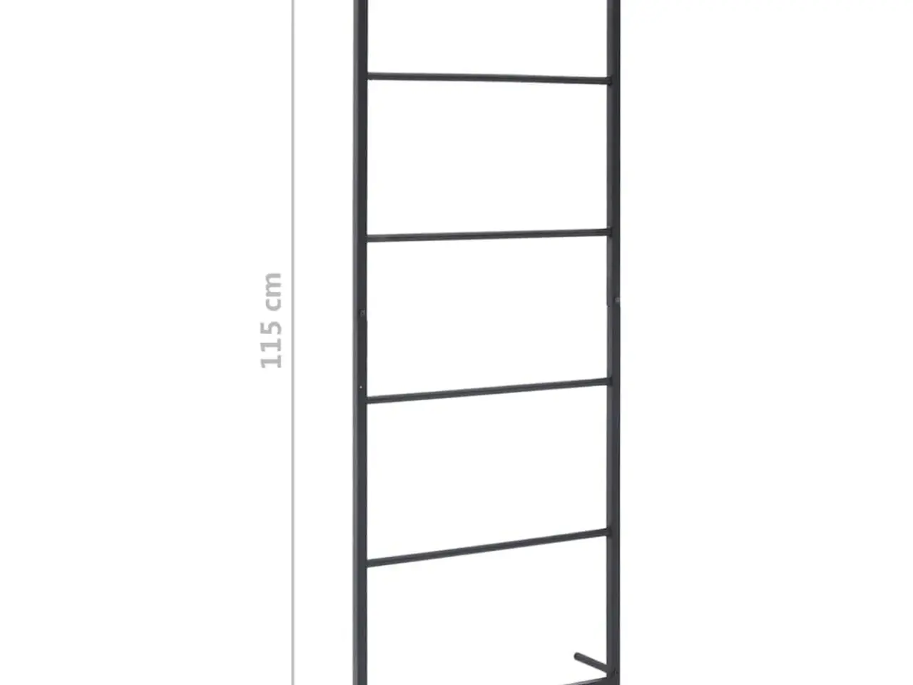 Billede 6 - Håndklædeholder 45x10x115 cm stål sort