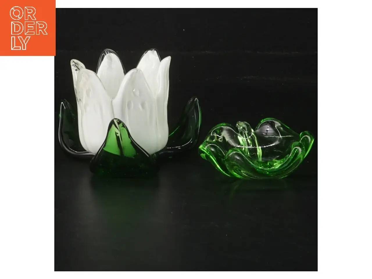 Billede 1 - Glas lysestager (str. 7 cm)