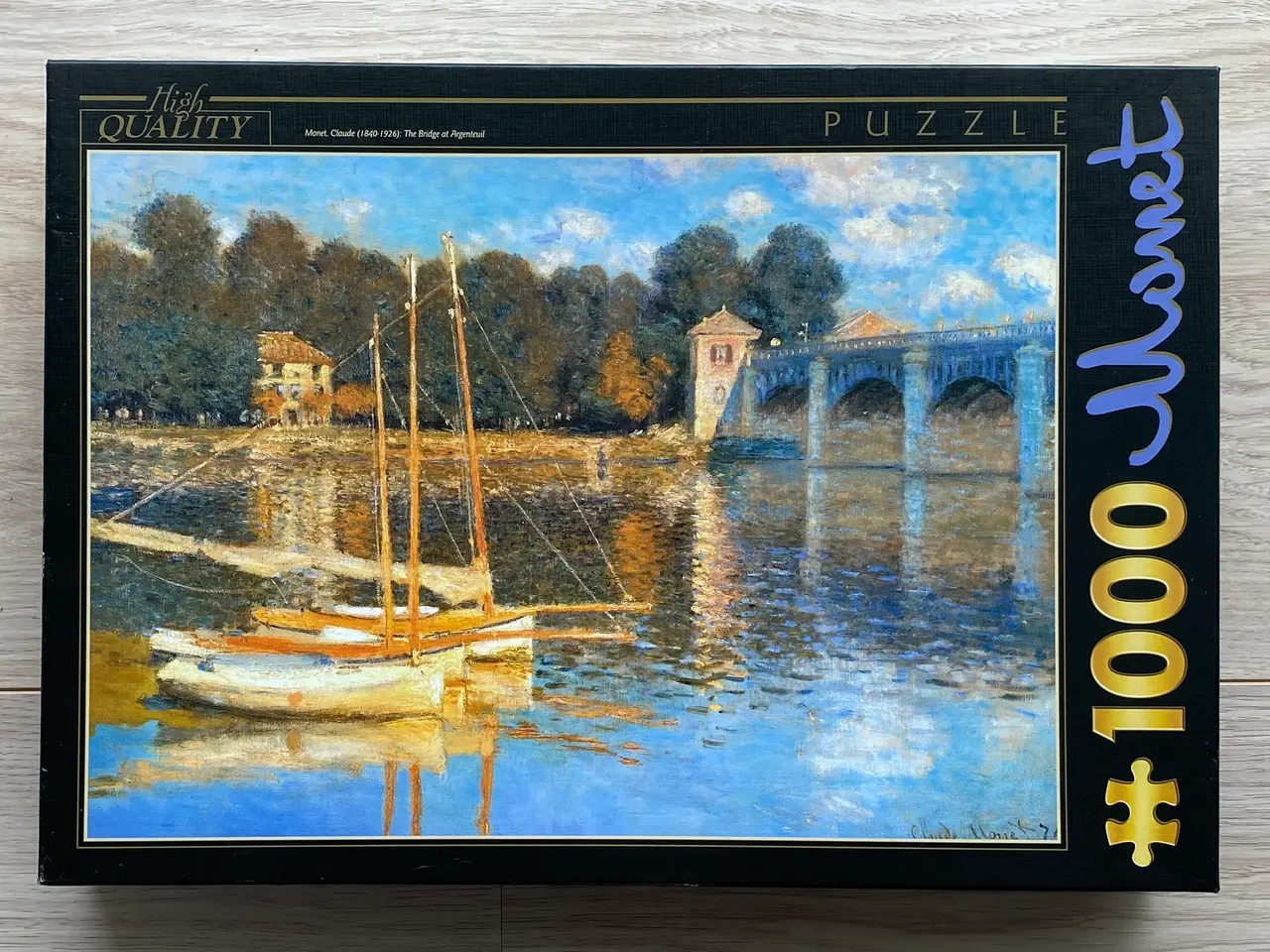 Billede 1 - The Bridge at Argenteuil (Claude Monet) 1000 brik