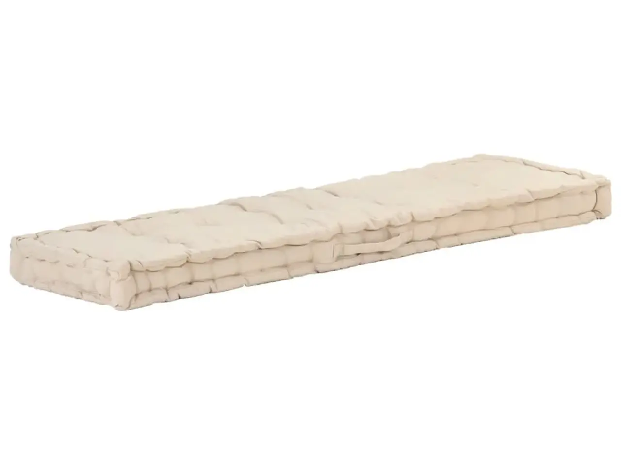 Billede 1 - Hynde til pallesofa 120×40×7 cm - bomuld, beige