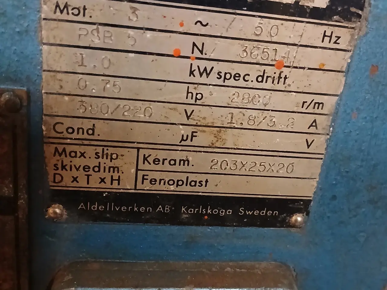 Billede 4 - Bænksliber 380 V