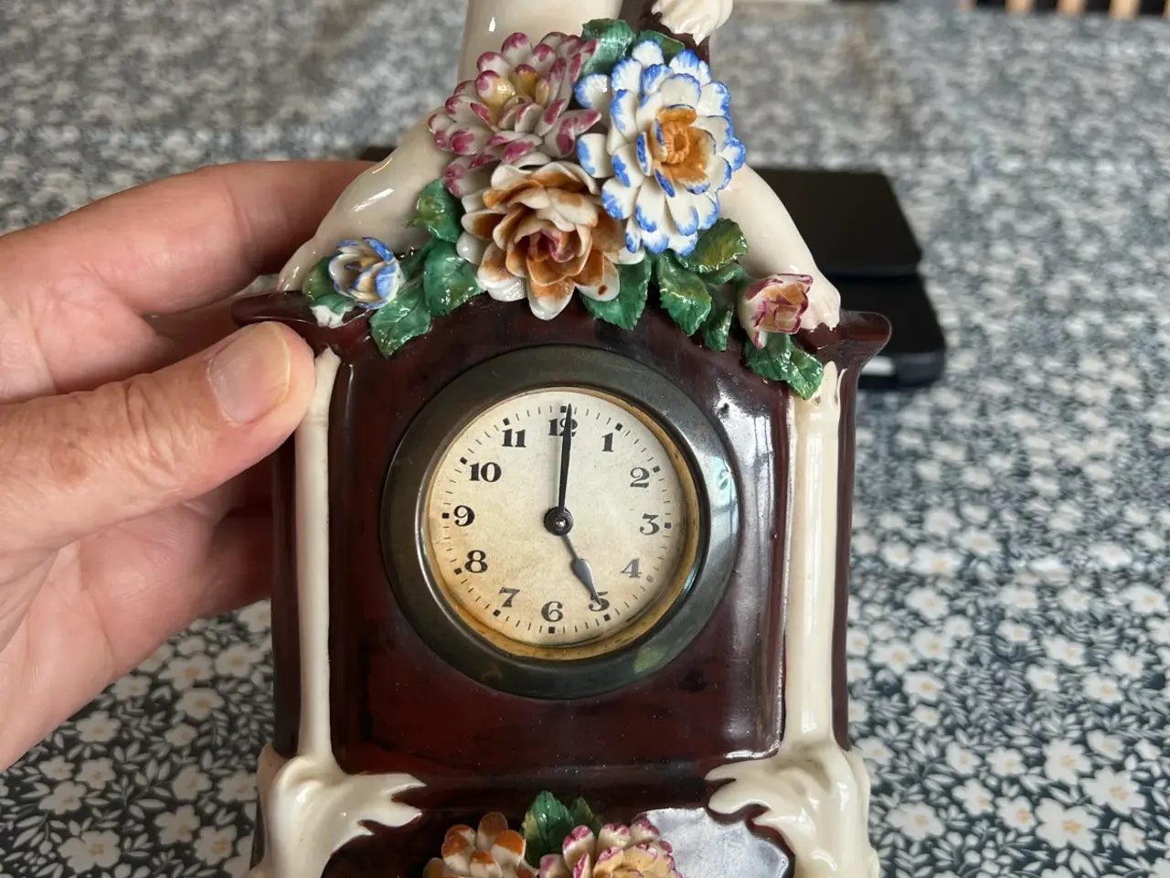 Billede 1 - Gammelt Porcelæns Ur