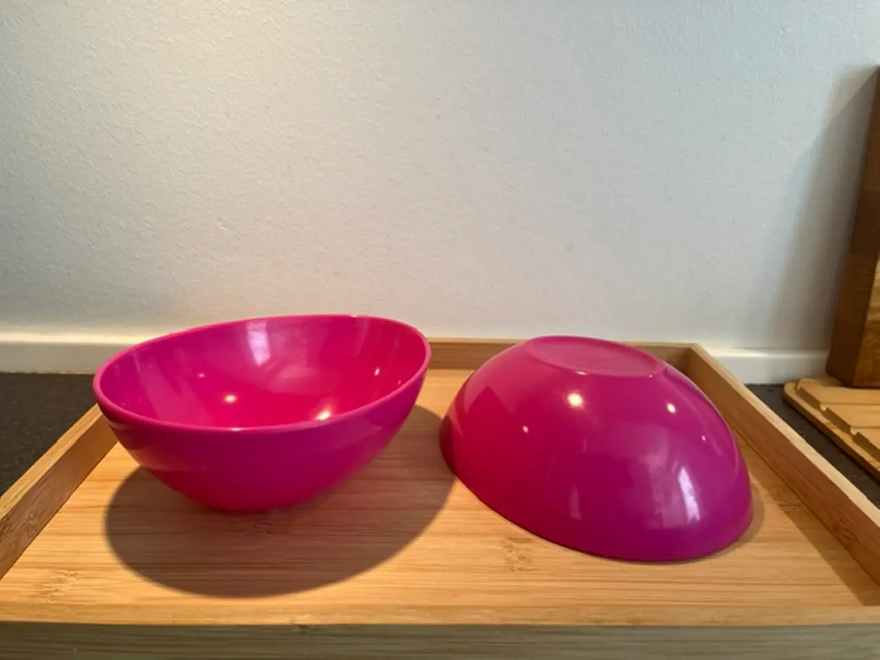 Billede 1 - Smukke pink melaminskåle fra Søstrene Grene