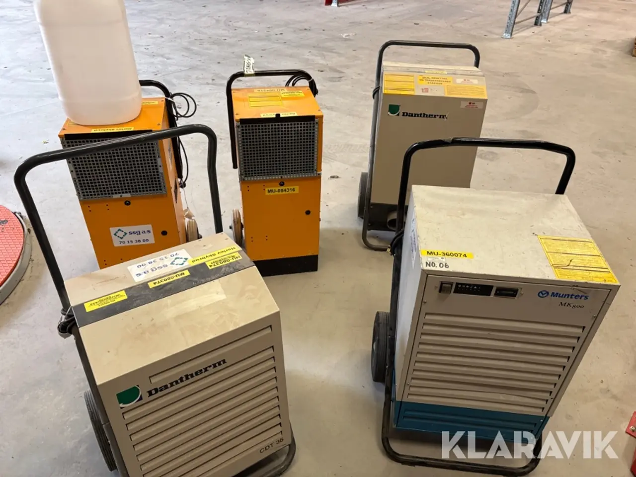 Billede 1 - Affugter 5 styk Dantherm, Munters, ukendt