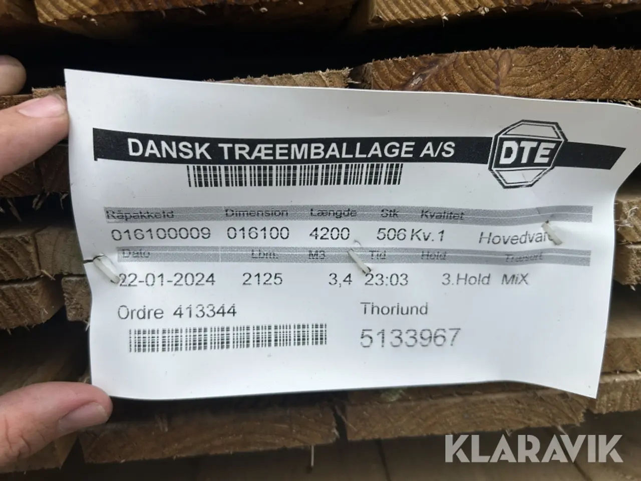 Billede 3 - Brædder trykimprægneret Thorlund Skou 16 × 100 mm, 506 Styk