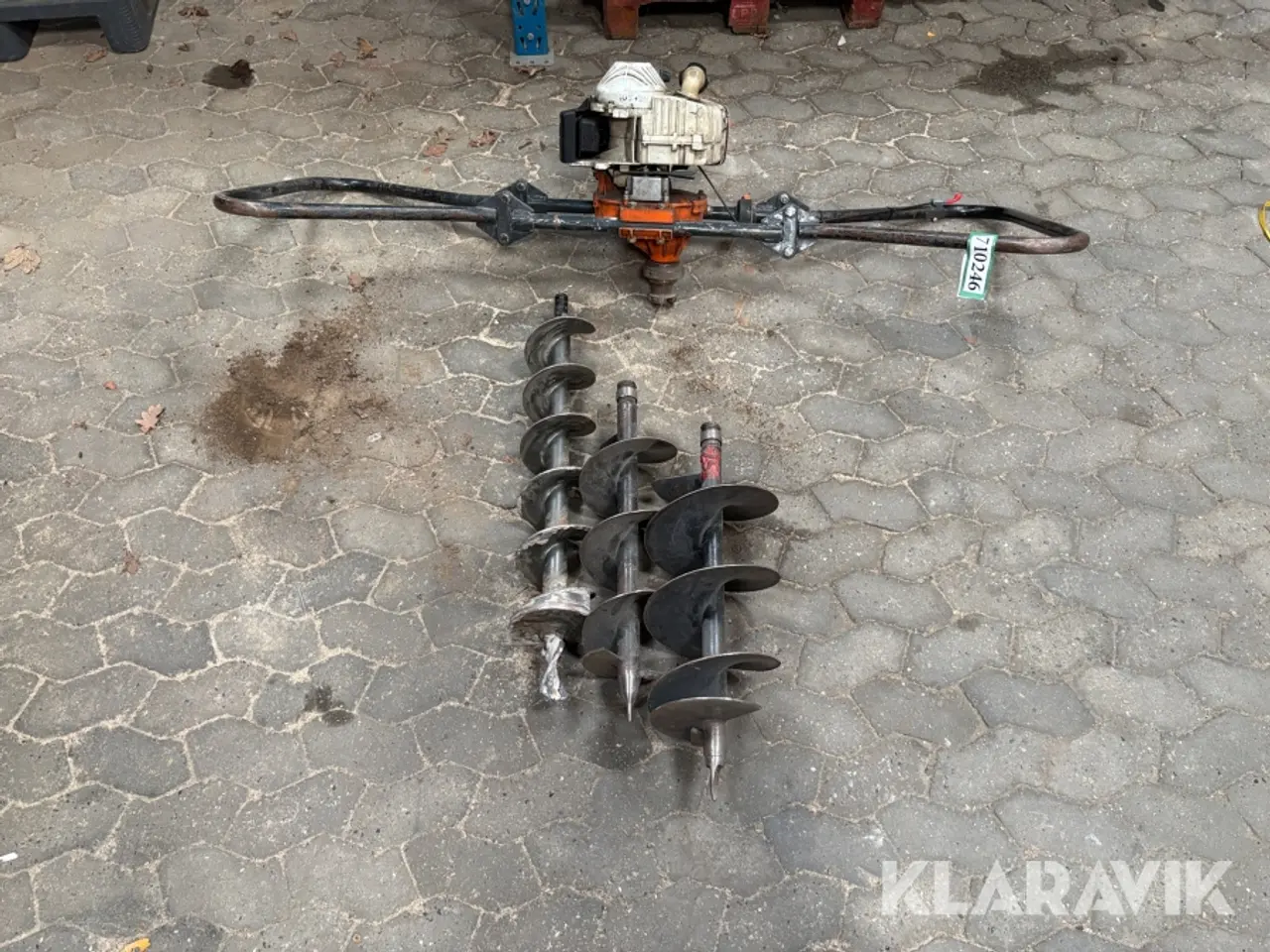 Billede 2 - Pælebor Stihl 4308 med 3 bor