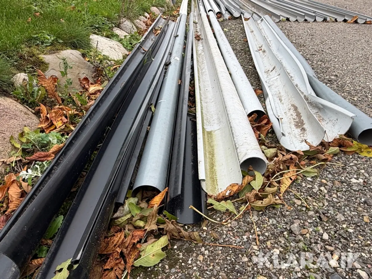 Billede 9 - Tagrender og nedløbsrør Plastmo - stål, cirka 30 styk