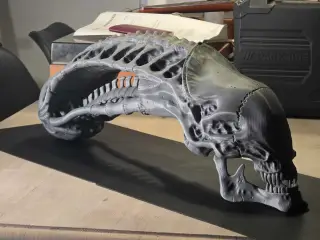 Livsstørrelse Alien (Xenomorph) Kranie - 3D-print