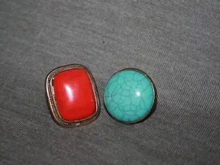 Ring diam 1,8 cm ved ikke noget om metal og sten