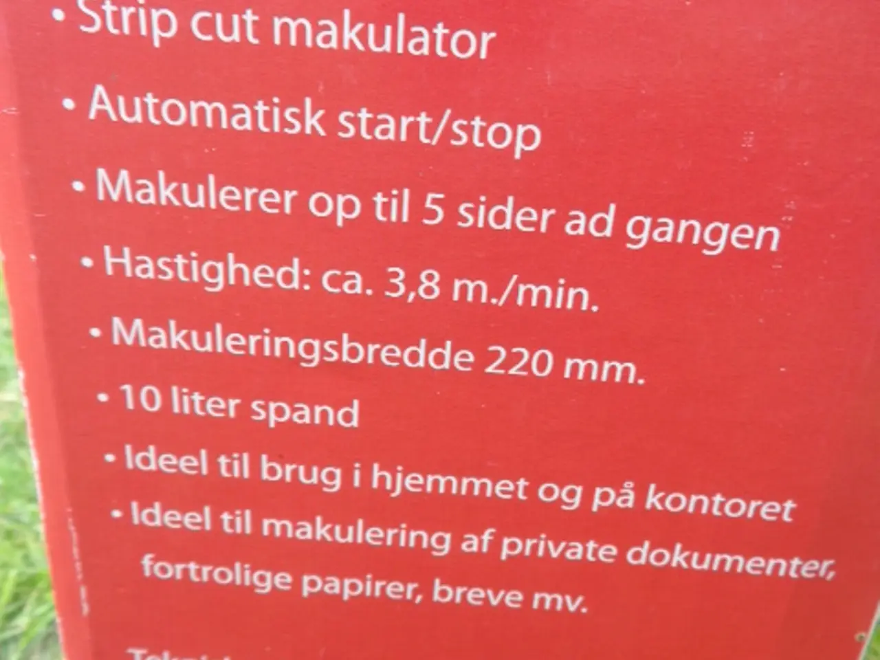 Billede 4 - Makulator