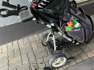 Golfvogn med alt udstyr