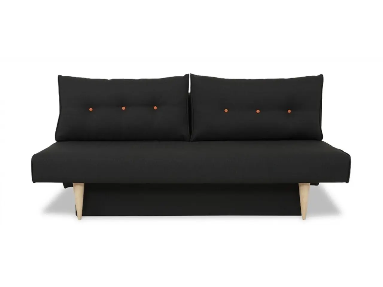 Billede 1 - Vega sovesofa - 187 X 90 cm - Sort Portland 100 og vendbar hynde