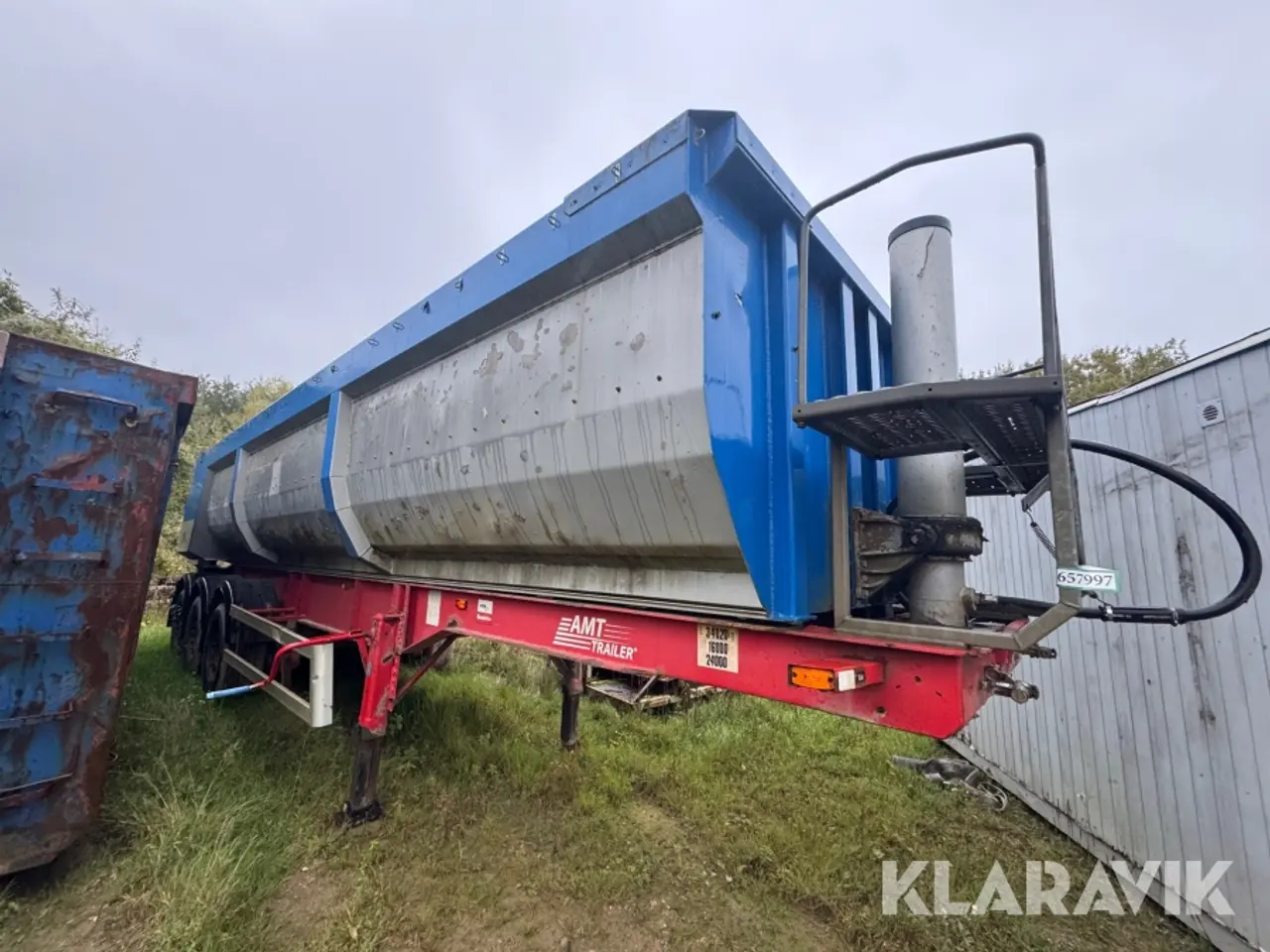 Billede 2 - Tip-sættevogn MTD S340, 3 aksler, AMT Trailer