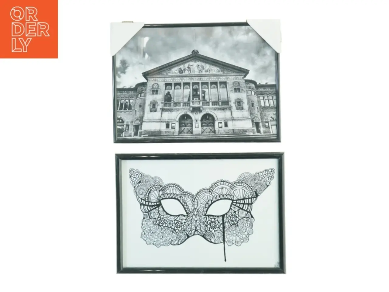 Billede 1 - Århus teater - Indrammede billeder (str. 30 x 22 cm)