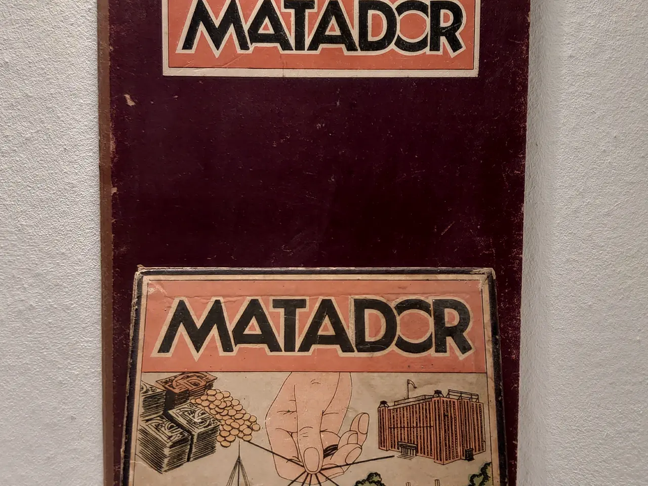 Billede 1 - Komplet matadorspil fra før 1948 med metalbiler.
