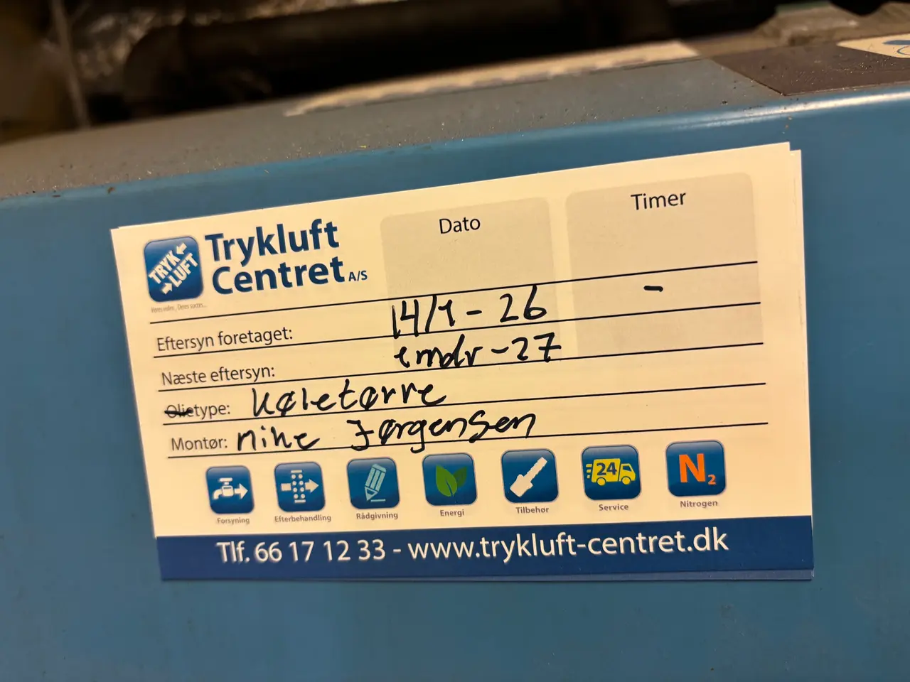 Billede 10 - Skruekompressor inkl. tryklufttank og Køletørrer
