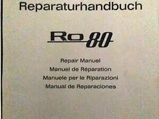 NSU RO 80, Reparaturhandbuch.