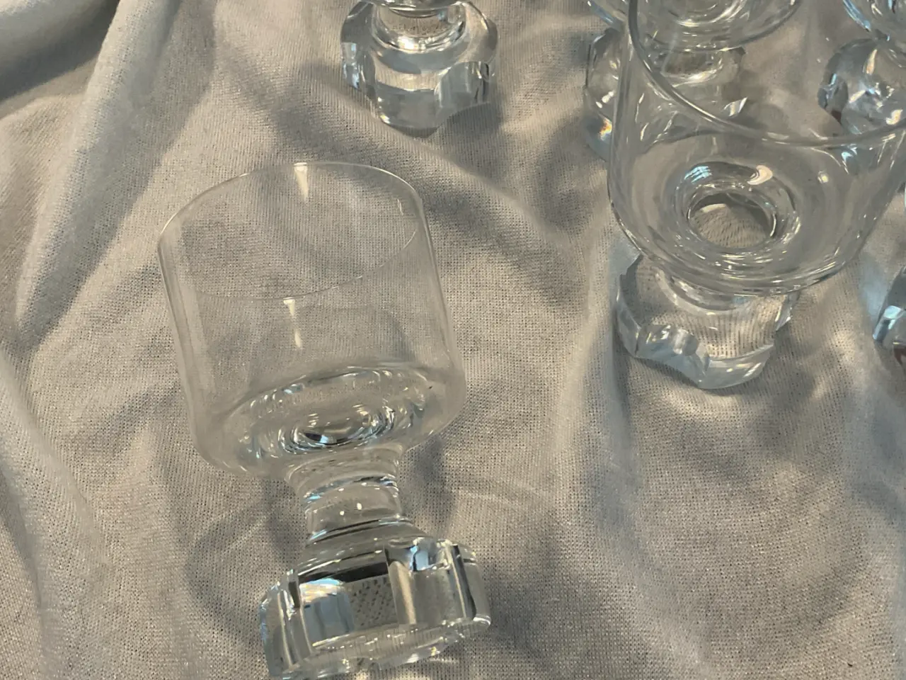 Billede 2 - KVADRILLE krystal portvinsglas fra 1967