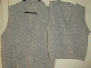 Fjerlet Håndstrikket Pullover/slipover/vest