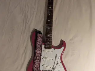 PRS SE Silver Sky Dragon fruit + Taske