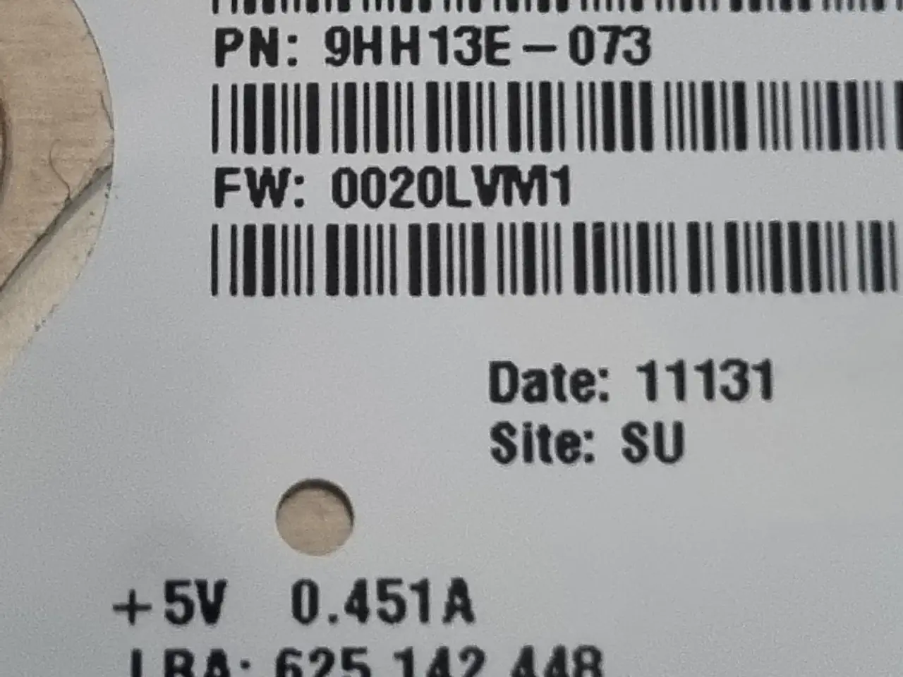 Billede 1 - Seagate 320GB 2.5" harddisk