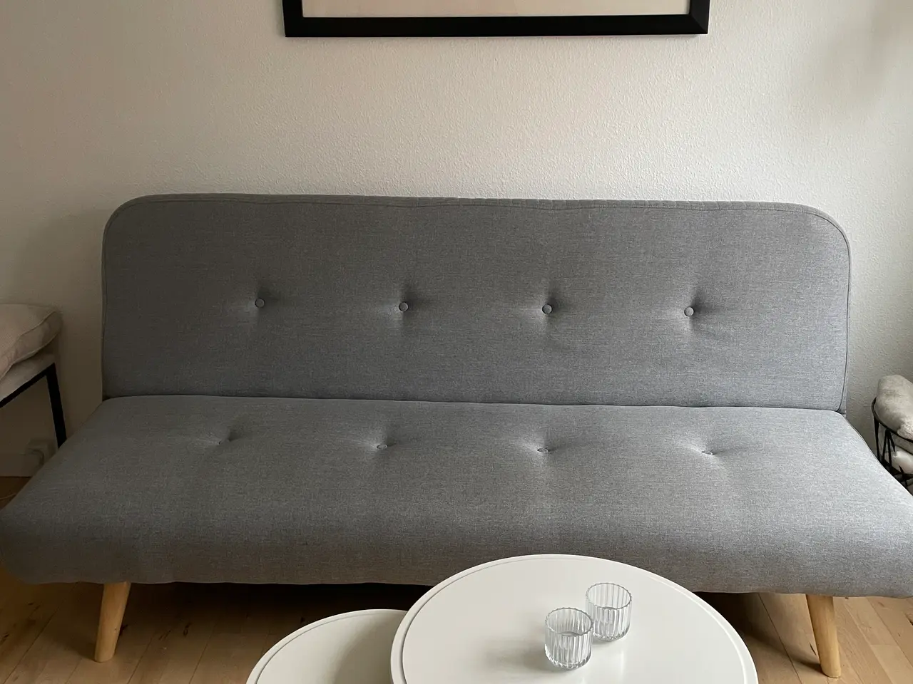 Billede 2 - Grå sovesofa i stof