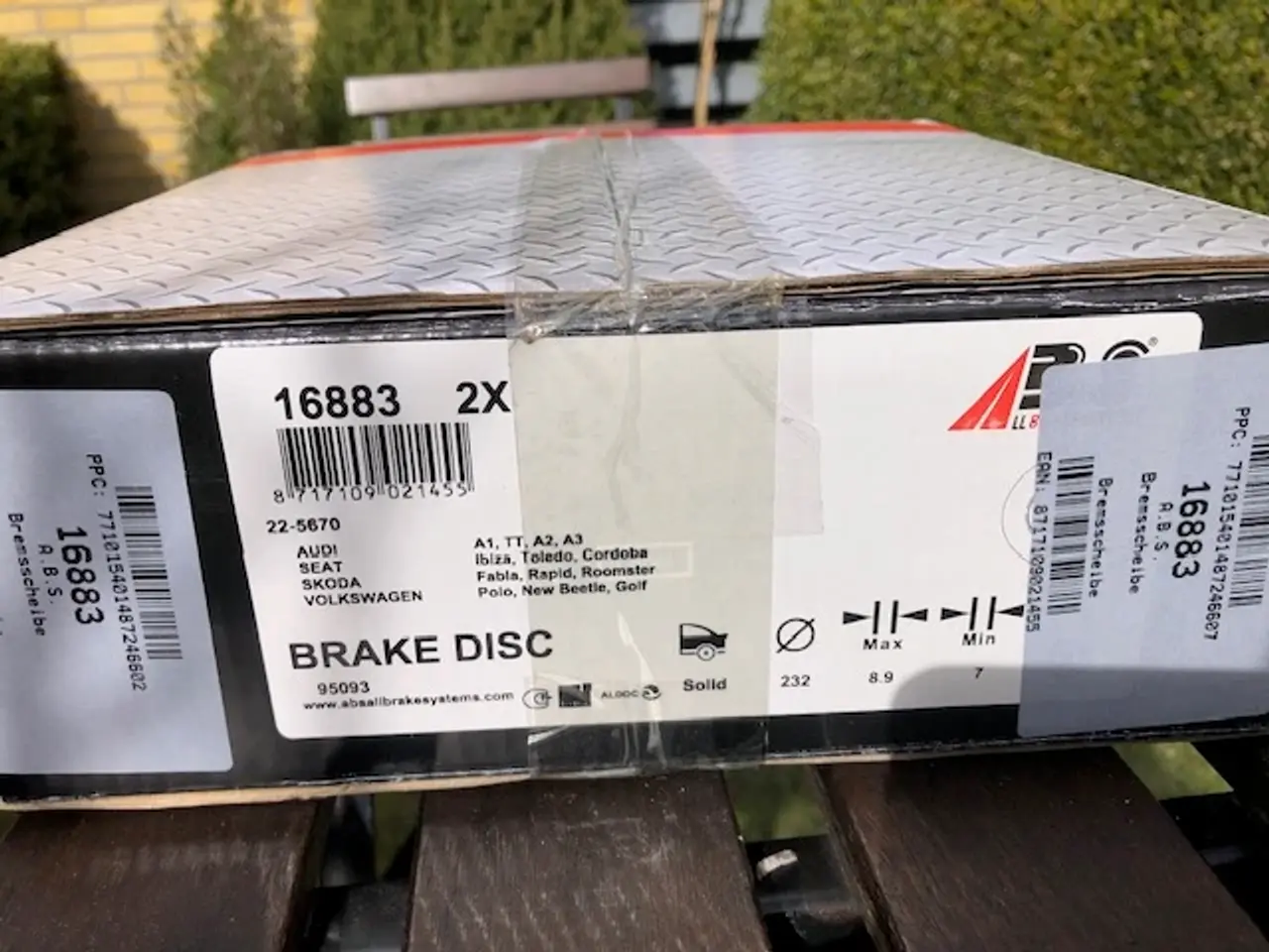 Billede 2 - Bremseskiver ABS
