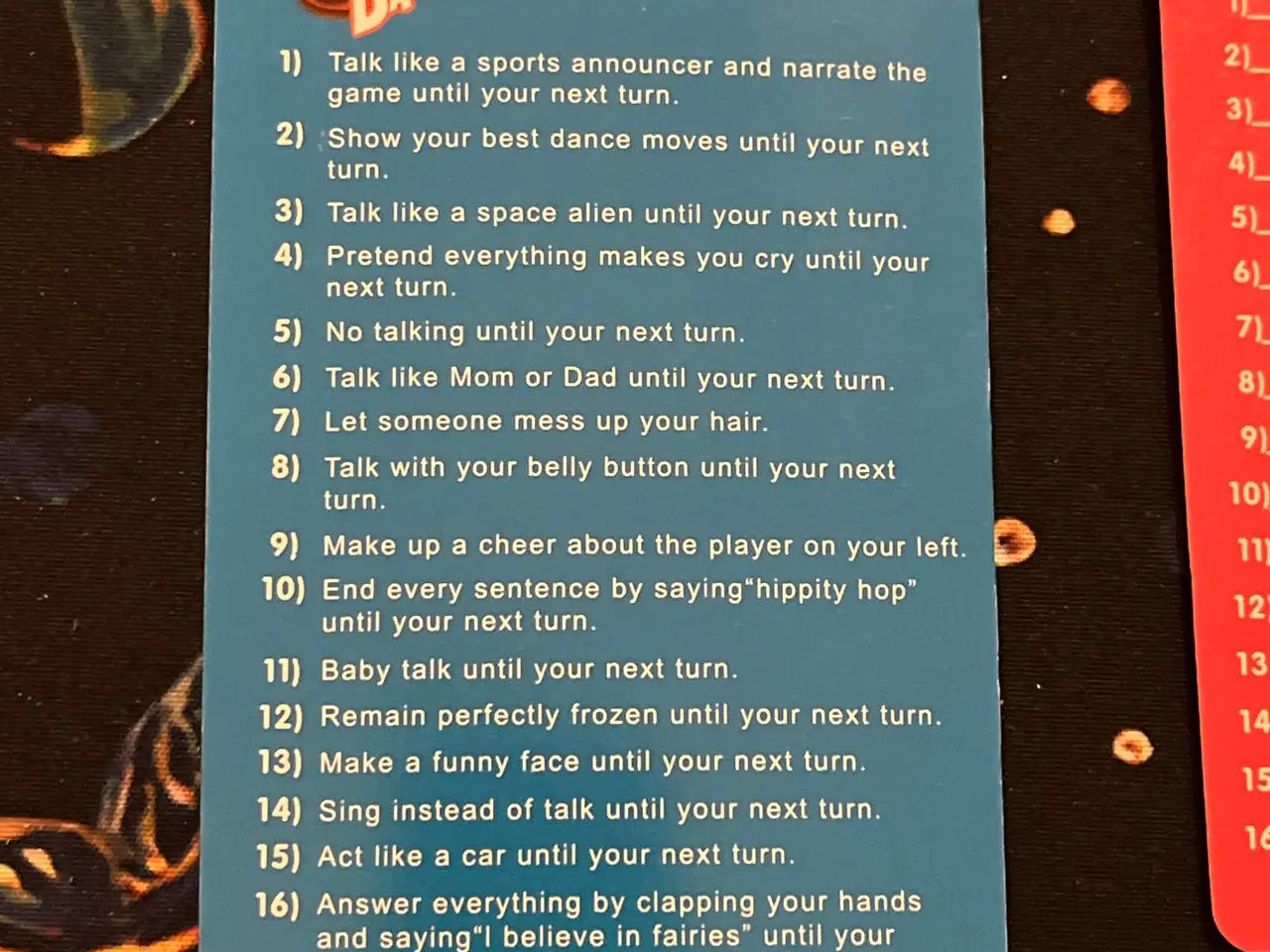 Billede 4 - UNO Dare Kortspil med udfordringer