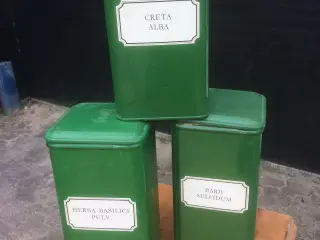Retro metal dåser