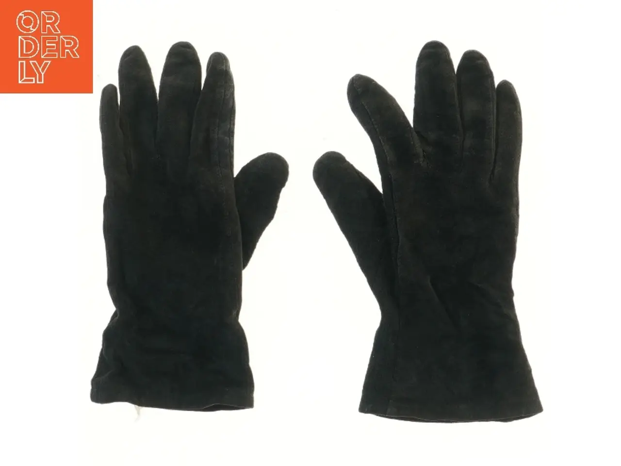 Billede 1 - Sorte ruskindshandsker (str. 25 cm)