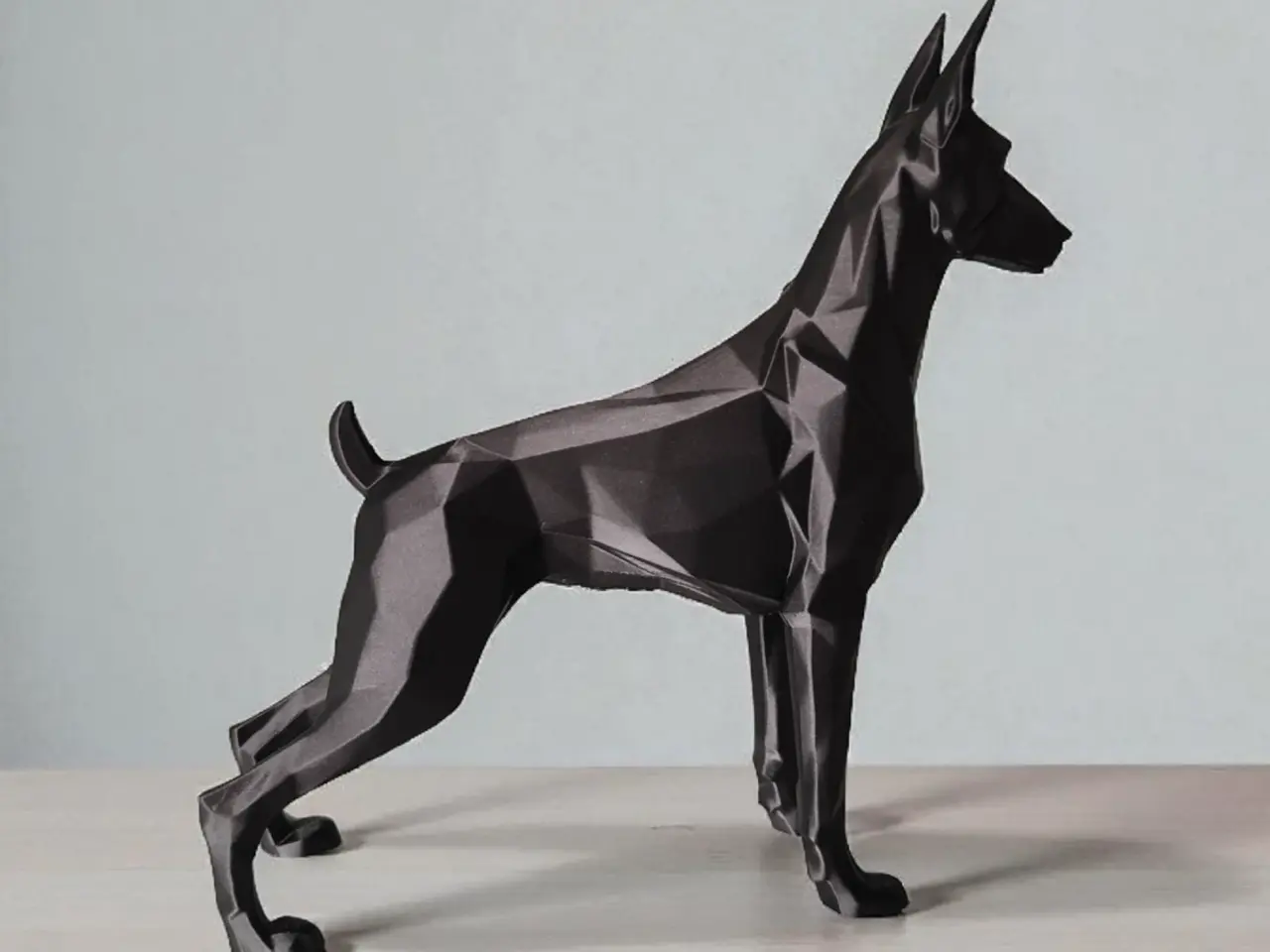 Billede 2 - Geometrisk Dobermann – Moderne kunst til det stilb
