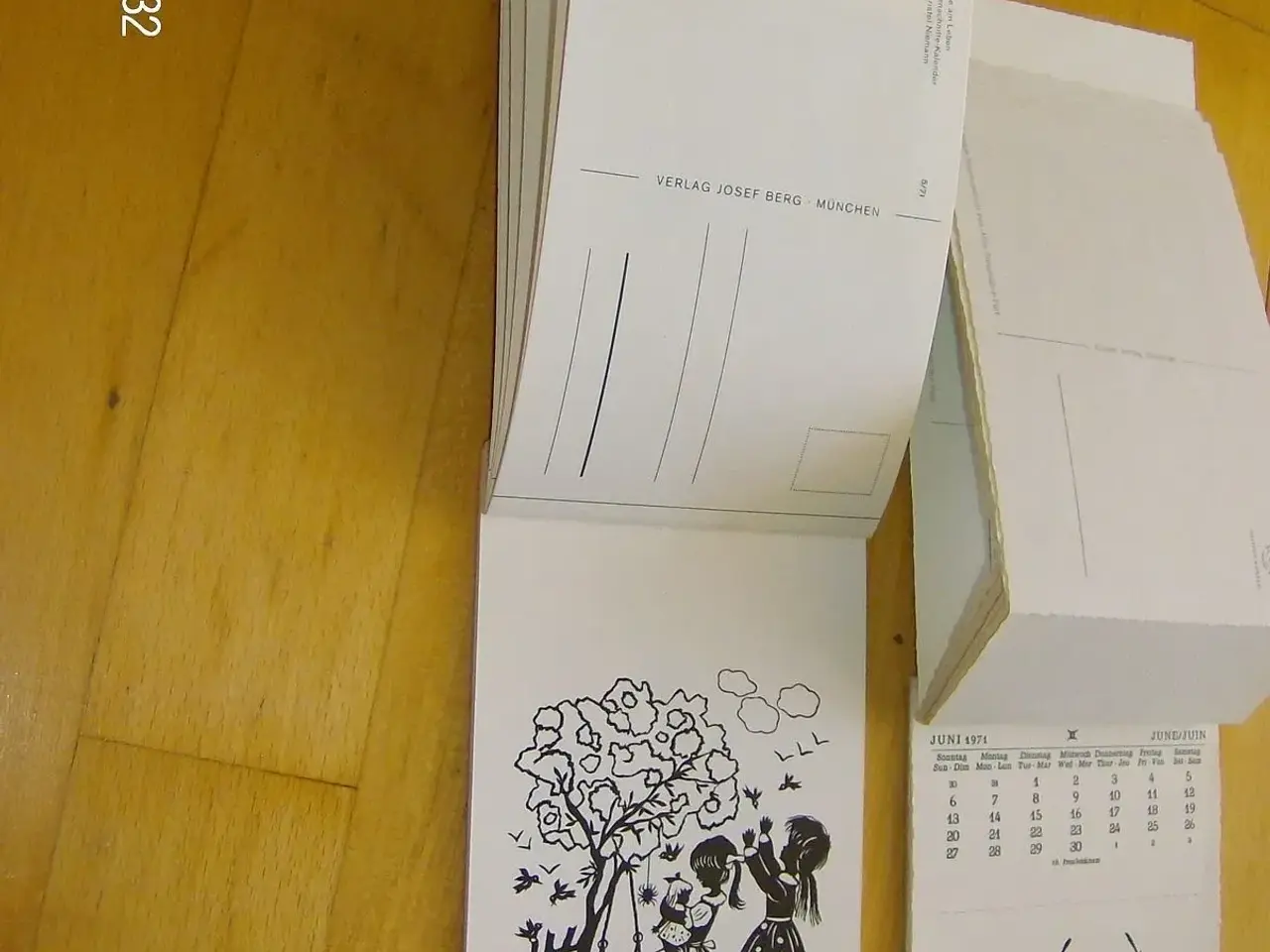 Billede 4 - Gammel kalender/ postkort