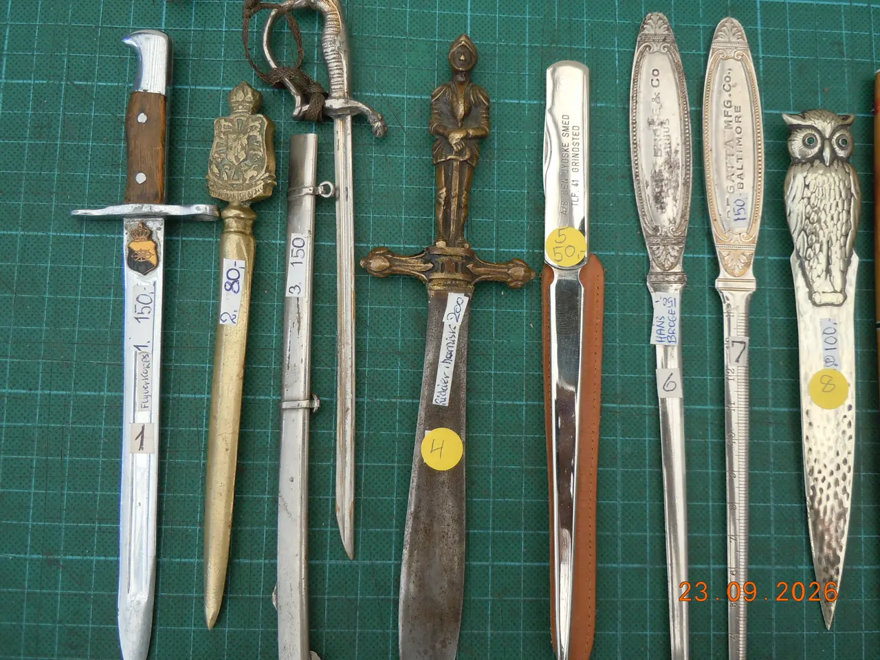 Billede 2 - Brevåbnere, Papirknive.