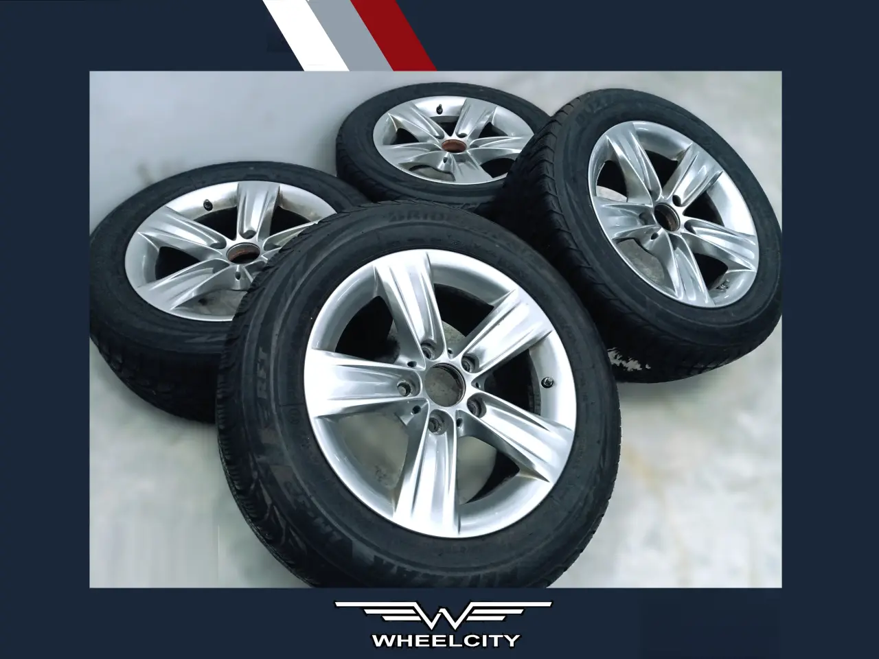 Billede 1 - 5x120 16" ET37 nav 72,6ø BMW vintersæt TPMS
