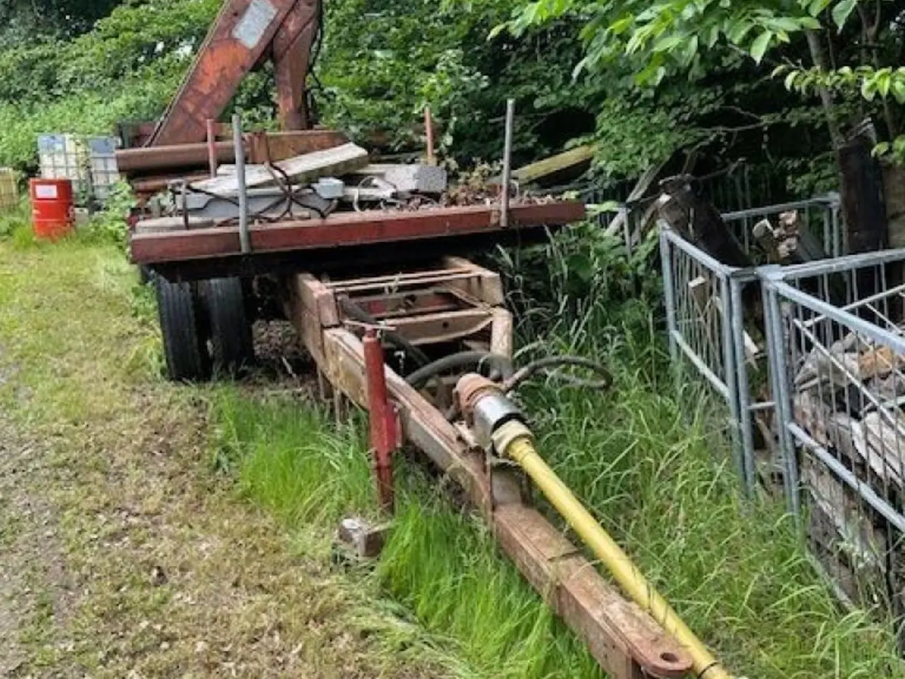 Billede 4 - Traktor vogn med kran